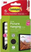 3M Command Strips Large 4pcs, black