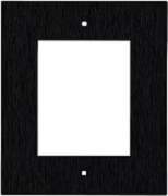 2N ENTRY PANEL 1MOD. FLUSH FRAME/BLACK/