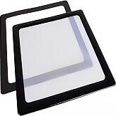 Demciflex Dust Filter, 230mm Rectangular, Black/White