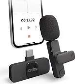 Sbs Wireless Microphone, USB-C, black -