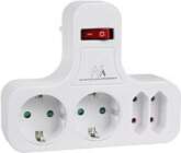 Maclean Power socket x4 with switch
