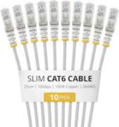 Startech 25CM GRAY SLIM CAT6 CABLE