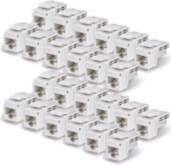 Startech CAT6 KEYSTONE JACK 24-PACK . (C6KEY110WHE24PK)