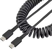 Startech USB-C Cable, Coiled, 0.5m