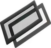 Demciflex Dust Filter, Rectangular 2x40mm, Black/Black