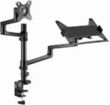 Gembird Adjustable monitor arm with notebook