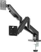 Gembird Desk mounted adjustable double monitor