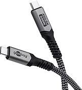 Goobay USB-C™ Cable with Textile Sheath