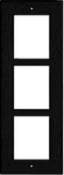 2N ENTRY PANEL 3MOD. FLUSH FRAME/BLACK/