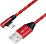Logilink USB-A to USB-C, Angle, 1m