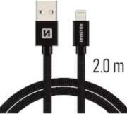 Swissten Textile Fast Charge 3A Lightning