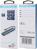 TB Adapter HUB USB C 6in1