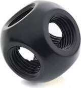 Bitspower Matt Black Q Plus-Block (BP-MBFMB)