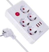 Maclean power strip, 4-socket extension cable
