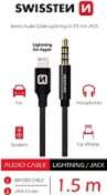 Swissten Textile Audio Adapter Lightning /