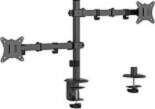 Gembird Adjustable desk mounted double monitor