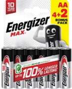 Energizer battery Max Alkaline AA CHP6