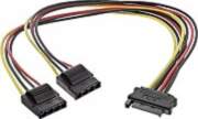 InLine SATA to 2x Molex Power