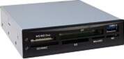 Inter-Tech Multicardreader CI-01, card reader (black)