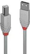 Lindy CABLE USB2 A-B 2M/ANTHRA GREY36683