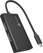 Raidsonic IB-AD1030-C, adapter black, USB Type-C
