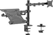 Gembird Adjustable desk mount with monitor