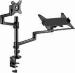 Gembird Adjustable monitor arm with notebook