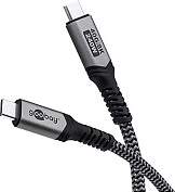 Goobay USB-C™ Cable with Textile Sheath