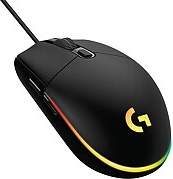 Logitech G203 Lightsync, USB, Optical, Black
