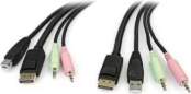 Startech USB DISPLAYPORT KVM CABLE . (DP4N1USB6)