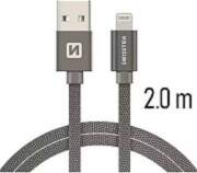 Swissten Textile Fast Charge 3A Lightning