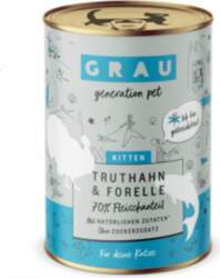 GRAU Kitten Truthahn & Forelle 400g