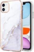 IMD Electroplating Marble Pattern TPU Phone