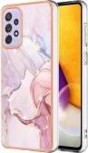 IMD Electroplating Marble Pattern TPU Phone