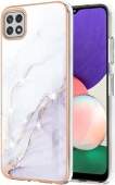 IMD Electroplating Marble Pattern TPU Phone