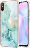 IMD Electroplating Marble Pattern TPU Phone