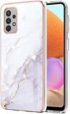 IMD Electroplating Marble Pattern TPU Phone