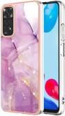 IMD Electroplating Marble Pattern TPU Phone