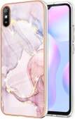 IMD Electroplating Marble Pattern TPU Phone