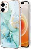 IMD Electroplating Marble Pattern TPU Phone