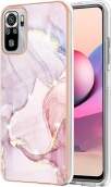 IMD Electroplating Marble Pattern TPU Phone