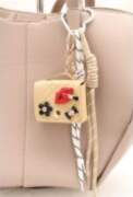 OEM Square Bag Keychain - Bēšs
