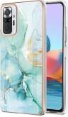 IMD Electroplating Marble Pattern TPU Phone
