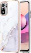 IMD Electroplating Marble Pattern TPU Phone