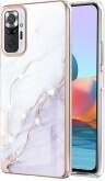 IMD Electroplating Marble Pattern TPU Phone