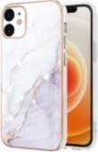 IMD Electroplating Marble Pattern TPU Phone
