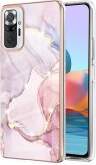 IMD Electroplating Marble Pattern TPU Phone