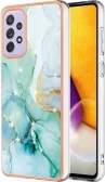 IMD Electroplating Marble Pattern TPU Phone