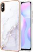 IMD Electroplating Marble Pattern TPU Phone