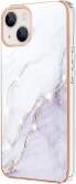 IMD Electroplating Marble Pattern TPU Phone